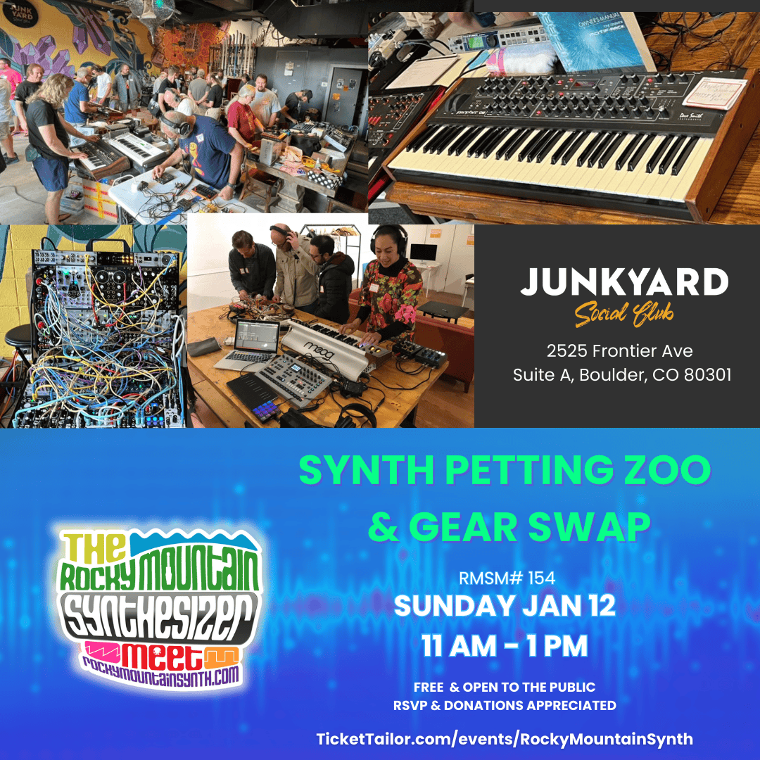 January 2025 News: Guidelines for Our Safe and Welcoming Space + Reminder Synth Petting Zoo / Gear Swap is Tomorrow (Sunday) + Discord Refresh
